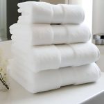 فوطة وجه وايت جولد 50×100 – Pure Cotton Luxury