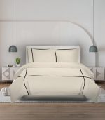 ⁦غطاء لحاف قطني بشريط أنيق – لمسة راقية بتفاصيل مميزة⁩ - الصورة ⁦4⁩