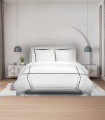 ⁦غطاء لحاف قطني بشريط أنيق – لمسة راقية بتفاصيل مميزة⁩ - الصورة ⁦2⁩