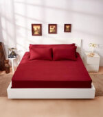 ⁦100% Cotton Fitted Bed Sheet – Natural Comfort & Perfect Fit⁩ - الصورة ⁦6⁩