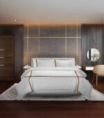 ⁦Cotton Quilt Cover with Ribbon – Soft & Elegant Style⁩ - الصورة ⁦3⁩