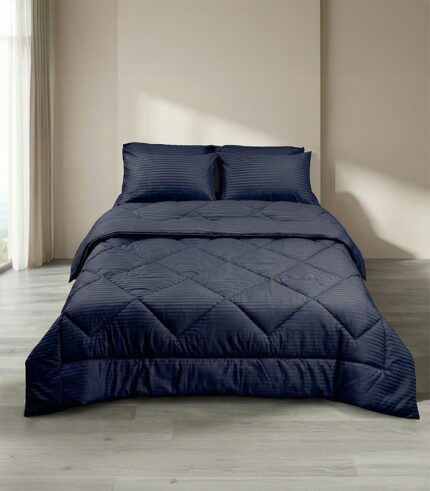 لحاف شتوي مخطط – دافئ ومريح